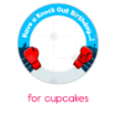 Knock-Out-Birthday frame - cupcakes