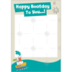 Boat-Birthday frame - portrait