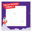Blast-Birthday frame - square