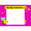 Bee-Valentine frame - landscape