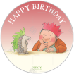 Percy-Hedgehog-Party topper - round