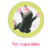 Percy Cupcake design - mole topper - cupcakes