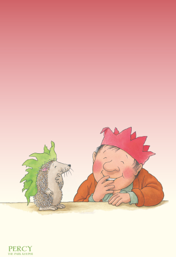 Percy-Hedgehog-Party topper - portrait