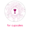 Communion chalice rays topper - cupcakes
