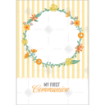 Communion Stripes Yellow frame - portrait