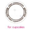 Communion frame - leaves frame - cupcakes