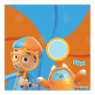 Blippi & T.A.B.B.S Happy Birthday topper - square