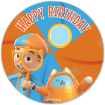 Blippi & TABBS Happy Birthday topper - round