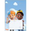 Blippi & Meekah topper - portrait