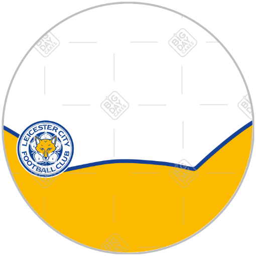 LeicesterCity-Fox-photo frame - round
