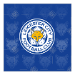 Leicester City FC fox pattern cake topper - square