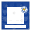 Leicester City FC pattern HB photo frame - square