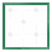 Simple green thin frame topper - square