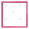 Simple pink thin frame topper - square