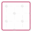 Simple pink very thin frame topper - square