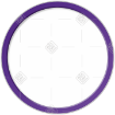 Simple purple thin frame topper - round