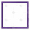 Simple purple thin frame topper - square
