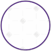 Simple purple very thin frame topper - round