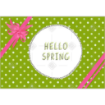 Spotty green spring topper - landscape
