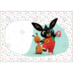 Bing Bunny dotty photo cake topper frame - landscape