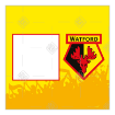 Watford FC with fans Happy Birthday frame - square