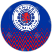 Rangers-zigzag topper - round