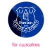 Everton tower ake topper design topper - cupcakes