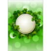 St Patricks Day shamrocks topper - portrait