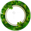 Shamrock-Frame frame - round