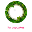 Shamrock-Frame frame - cupcakes