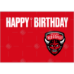Salford Red Devils Happy Birthday cake topper - landscape