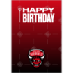 Salford Red Devils fade Happy Birthday cake topper - portrait