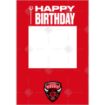 Salford Red Devils Happy Birthday frame - portrait