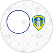 Leeds United Home Pattern Frame frame - round