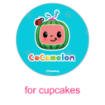 CoComelon_Birthday-design topper - cupcakes