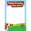 Moo-Birthday frame - portrait