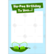Ha-Pea-Birthday frame - portrait