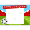 Football-Birthday frame - landscape