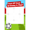 Football-Birthday frame - portrait