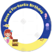 Mermaid-Birthday frame - round