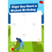 Cricket-Birthday frame - portrait