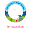 Cricket-Birthday frame - cupcakes