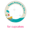 Boat-Birthday frame - cupcakes