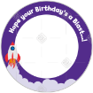 Blast-Birthday frame - round