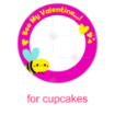Bee-Valentine frame - cupcakes