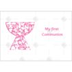 First Communion Chalice pink topper - landscape