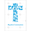 First communion - blue cross blue topper - portrait
