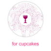 Communion chalice rays topper - cupcakes