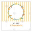 Communion Stripes Yellow frame - square