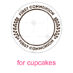 Communion frame - leaves frame - cupcakes